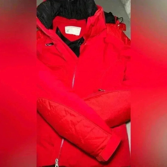 Spyder Ladies Red Posh Ski Jacket - Size 8 - Picture 10 of 14